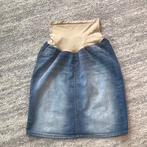 Maternity: Jean Skirt